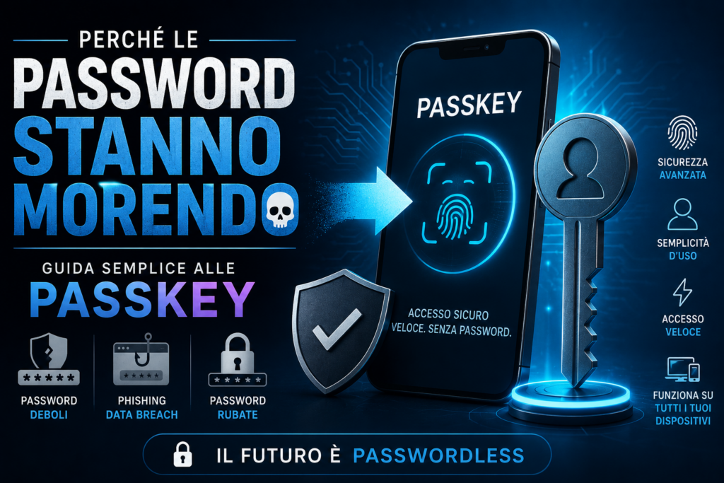 Perché le password stanno morendo: guida semplice alle Passkey